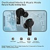 pTron Bassbuds Tango ENC Dedicated Movie Mode, 40Hrs Total Playtime, Bluetooth 5.1 Wireless Headphones (Black)