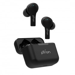 pTron Bassbuds Tango ENC Dedicated Movie Mode, 40Hrs Total Playtime, Bluetooth 5.1 Wireless Headphones (Black)