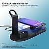 pTron Bullet WX4 3 in 1 Multi-Function Charging Stand for iOS Devices Black