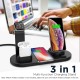 pTron Bullet WX4 3 in 1 Multi-Function Charging Stand for iOS Devices Black