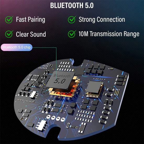 pTron Tangent Lite Bluetooth 5.0 Wireless Headphones with Hi-Fi Stereo Sound, 8Hrs Playtime, Lightweight Ergonomic Neckband- (Black & Yellow)