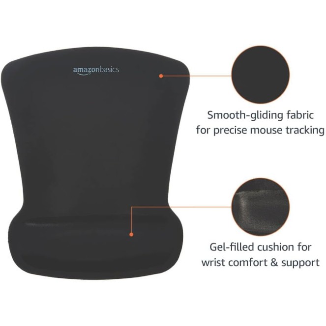 SBD089WD Gel Mouse Pad with Wrist Rest (Black) SBD089WD Gel Mouse Pad with Wrist Rest (Black)
