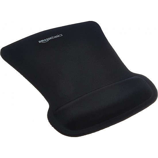 SBD089WD Gel Mouse Pad with Wrist Rest (Black) 