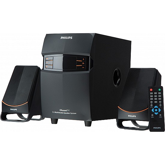 Philips MMS-2550F/94 2.1 Channel Multimedia Speakers System (Black)-