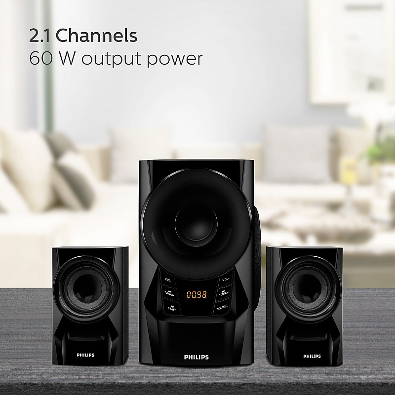 Philips IN-MMS6080B/94 2.1 Channel Multimedia Speakers