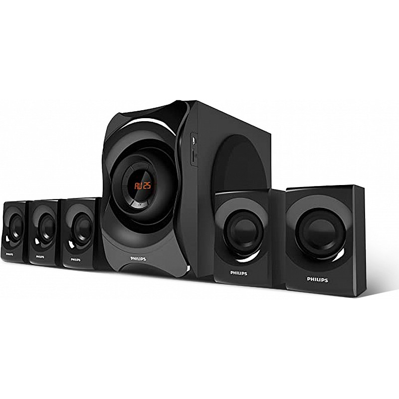 Philips SPA8000B/94 5.1 Channel Multimedia Speakers System (Black)