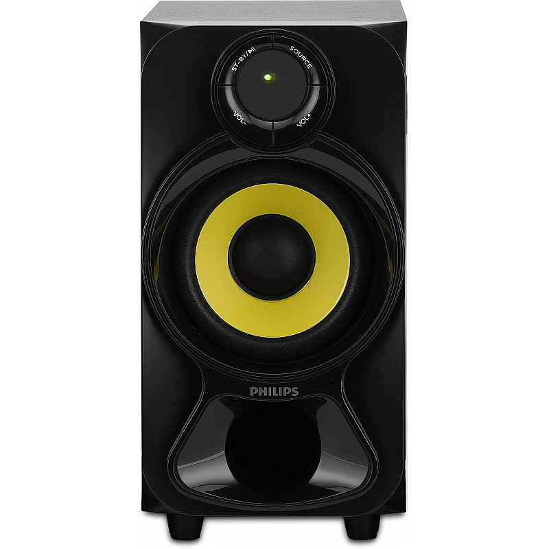 Philips Heart Beat SPA-3800B 5.1 Channel Home Theater System (Black/Yellow)-