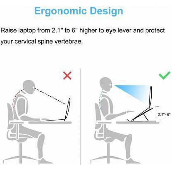 Dyazo Laptop Stand/Laptop Holder Riser/Computer Tablet Stand 6 Angles 