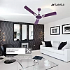 Sansui Aero Majestic Decorative Ceiling Fan (Amethyst Purple, Pack of 1)