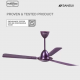 Sansui Aero Majestic Decorative Ceiling Fan (Amethyst Purple, Pack of 1)