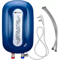 Sansui 3 L Instant Water Geyser with Pipes (Allure, Cobalt Blue)