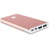 iBall 10000mAh Li-Polymer Slim Design Smart Charge Metal Powerbank– LPM10000 (Rose Gold)