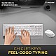 Lapcare Smartoo White Silver Wireless Combo Keyboard + Mouse 1200dpi - Multimedia