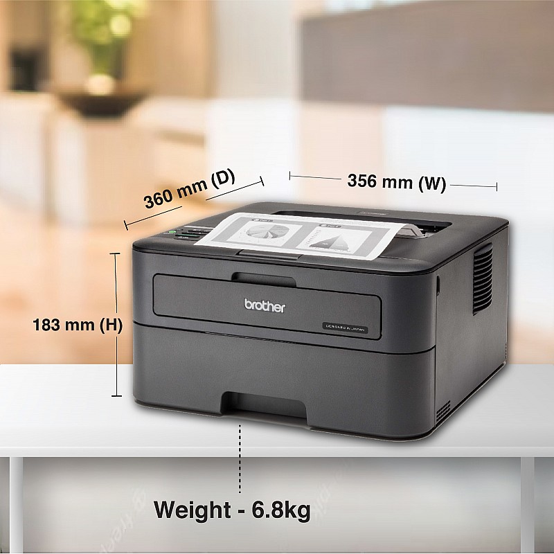 Brother HL-L2351DW Monochrome Laser Printer with Auto Duplex & Wi-Fi Printing-