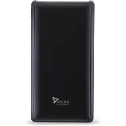 Syska Mah Li Polymer Power Pro Power Bank Black