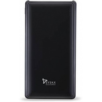 Syska 20000 mAh Li-Polymer Power Pro200 Power Bank (Black)