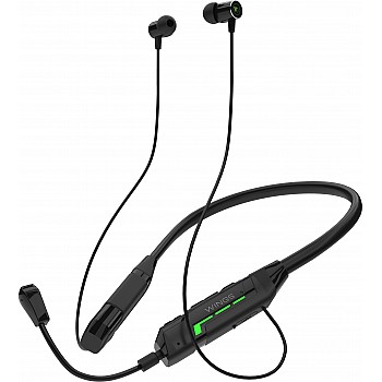 WINGS Phantom 1000 Gaming Neckband Bluetooth Gaming Headset  (Black, In the Ear)