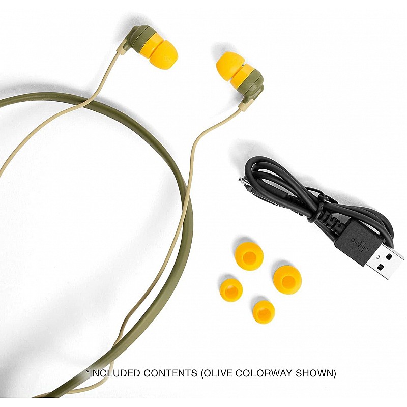 Skullcandy Inkd Plus Wireless in-Earphone with Mic (Moss/Olive/Yellow)