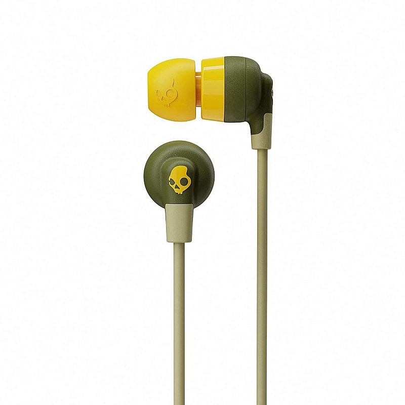 Skullcandy Inkd Plus Wireless in-Earphone with Mic (Moss/Olive/Yellow)