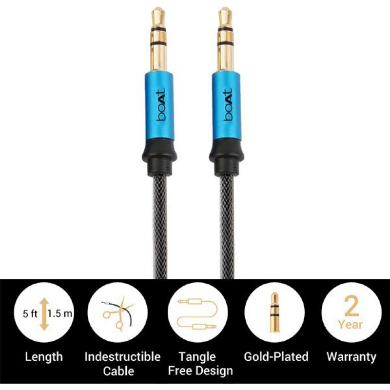 boAt AUX Cable 1.5 m AUX 500 boAt AUX Cable 1.5 m AUX 500
