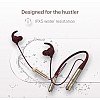 Noise Flair XL with 80hrs of playtime, ESR, Instacharge and Bluetooth v5.2 Bluetooth Headset  (Burgundy, In the Ear)