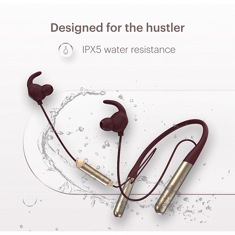 Noise Flair XL with 80hrs of playtime, ESR, Instacharge and Bluetooth v5.2 Bluetooth Headset  (Burgundy, In the Ear)