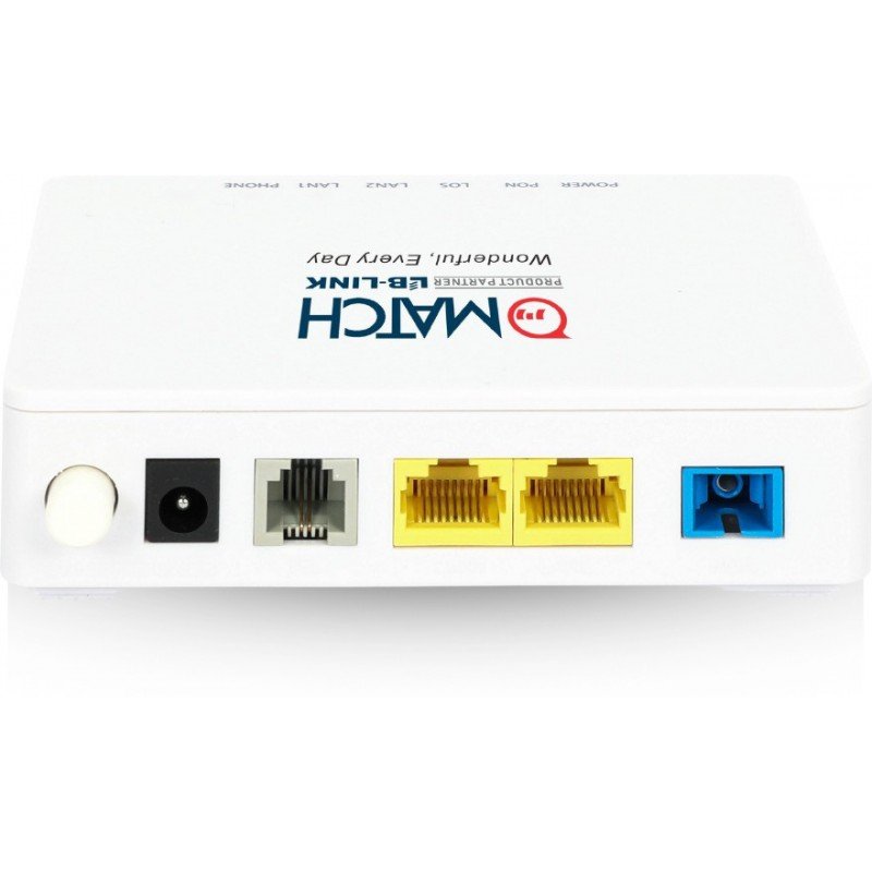 Match LB-Link BL-MX102L1V XPON ONU with Voice Router 0 GHz 1000 Mbps Wifi Speed NA Ethernet (Cable Broadband) (White) Match LB-Link BL-MX102L1V XPON ONU with Voice Router 0 GHz 1000 Mbps Wifi Speed NA Ethernet (Cable Broadband) (White)