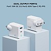 boAt 65 W Dual Port Gan All in 1 Charger with Smart Ic Protection, Auto Detectionwith Free Type C 100W Cable for iPhone & Andrioid Phones, Laptops & Tablets, White