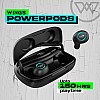 Wings PowerPods True Wireless in-Ear Earbuds Black