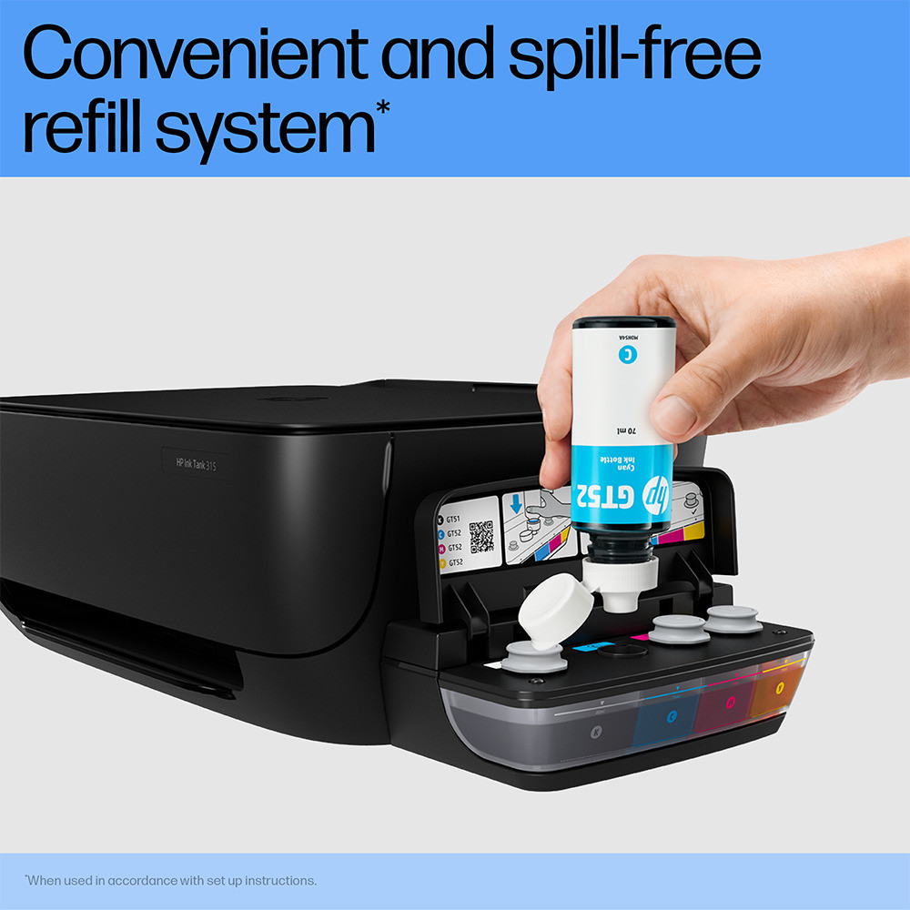 HP 315 Multi-function Color Ink Tank Printer (Color Page Cost: 20 Paise | Black Page Cost: 10 Paise)