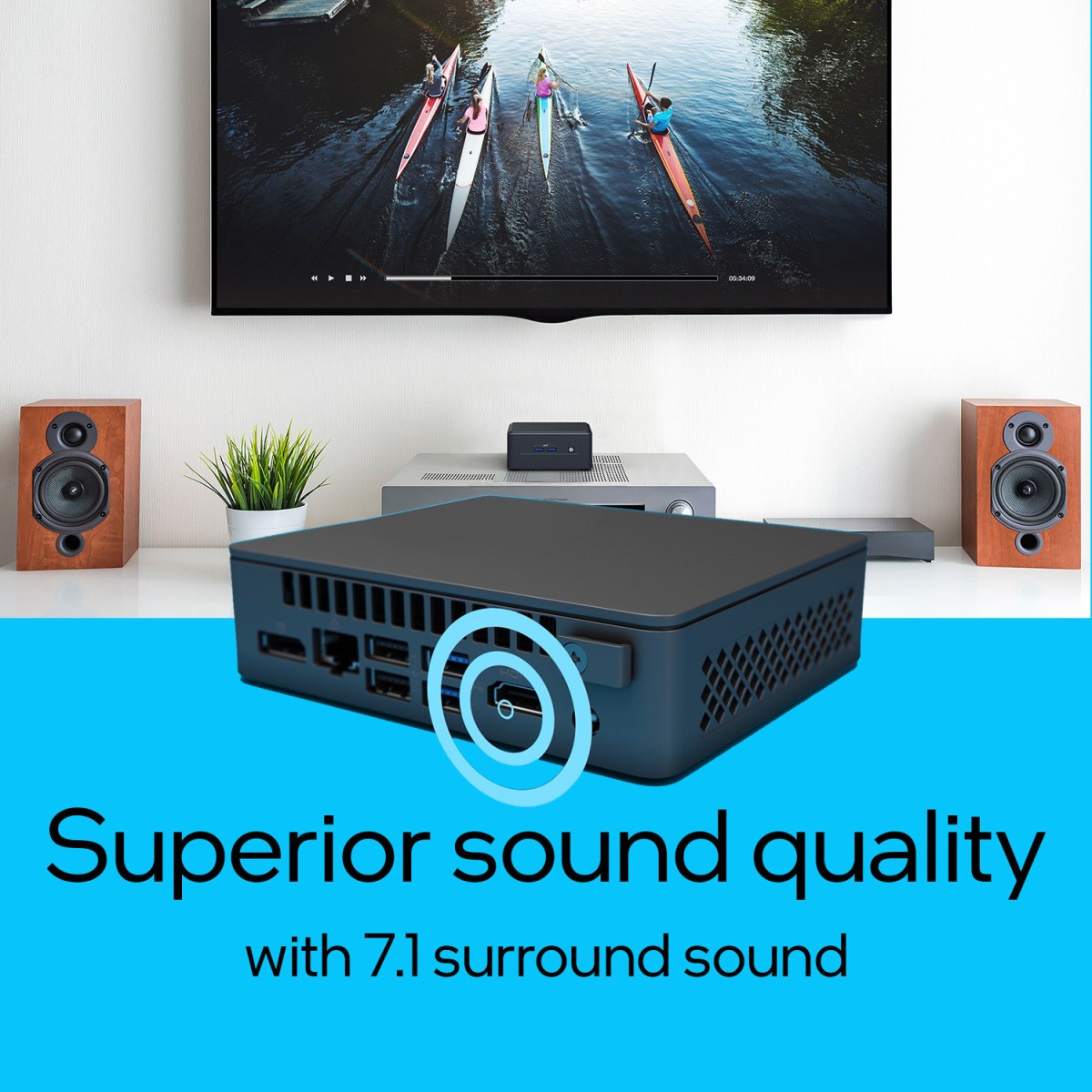 Intel BNUC11ATKC20RA1 - Windows 11, Intel, Celeron 4505, 4 GB DDR4, 64 GB eMMC Mini PC