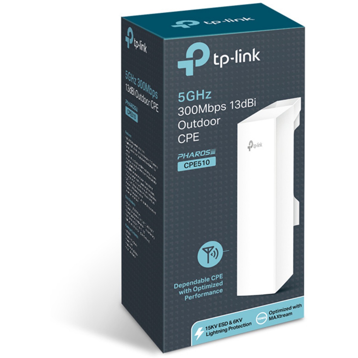 TP-Link 300 Mbps CPE510 5GHz 300Mbps 13dBi Outdoor Wireless Access Point (White)