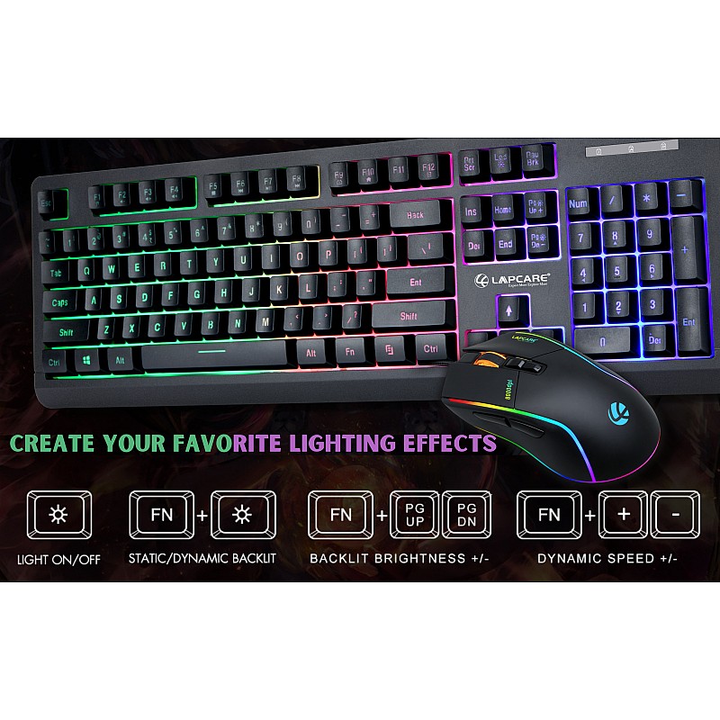 Lapcare Champ LGC-012 RGB Gaming Combo