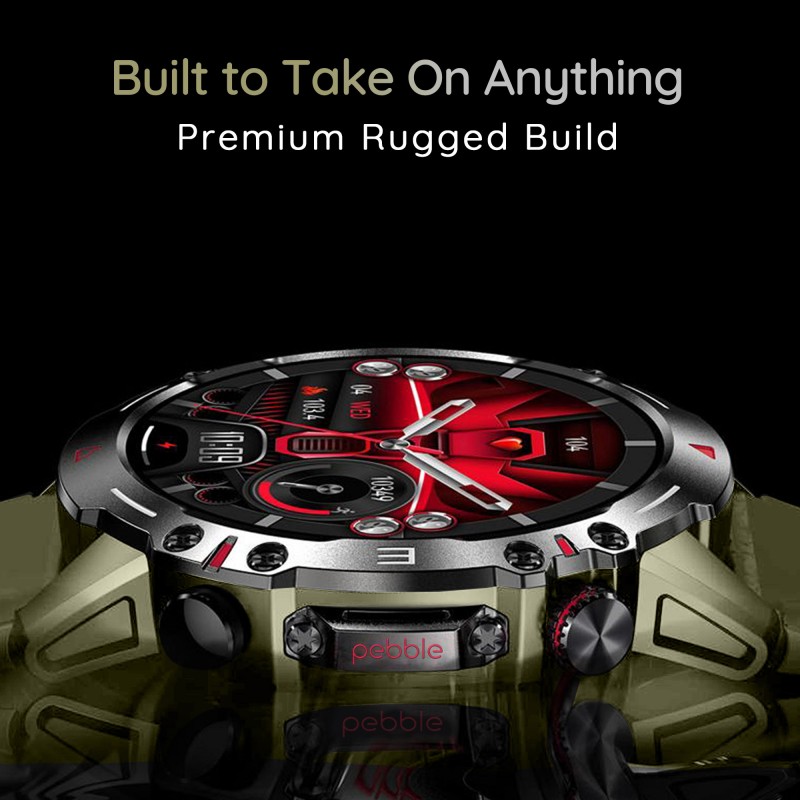 Pebble Cosmos Quest 1.43"AMOLED,Rugged Build, BT Calling,Water Resistant,410mAh Battery Smartwatch (un box) Pebble Cosmos Quest 1.43"AMOLED,Rugged Build, BT Calling,Water Resistant,410mAh Battery Smartwatch (un box)