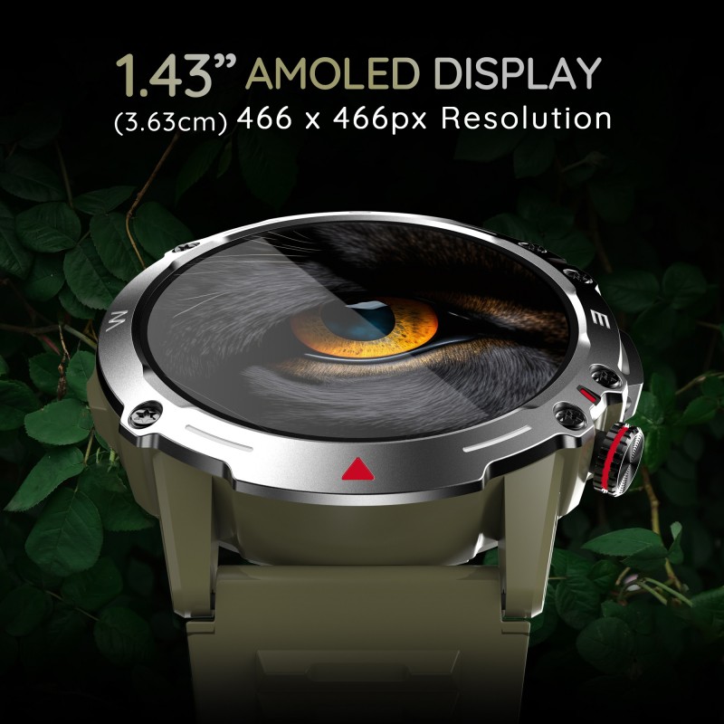 Pebble Cosmos Quest 1.43"AMOLED,Rugged Build, BT Calling,Water Resistant,410mAh Battery Smartwatch (un box) Pebble Cosmos Quest 1.43"AMOLED,Rugged Build, BT Calling,Water Resistant,410mAh Battery Smartwatch (un box)