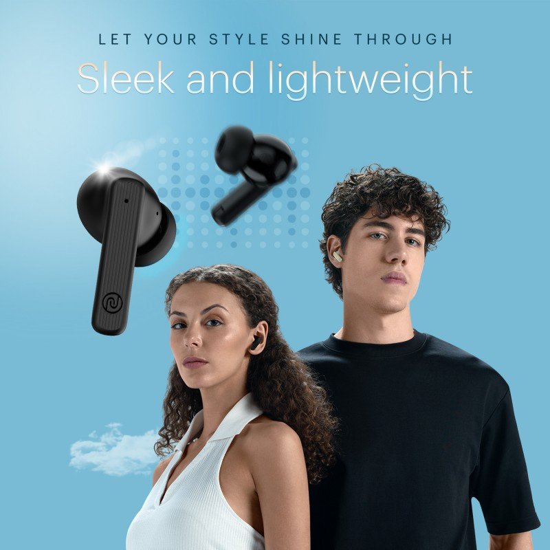 Noise Air Buds 3 with 45 Hours Playtime, Environmental Noise Cancellation, Quad Mic Bluetooth (Jet Black, True Wireless) Noise Air Buds 3 with 45 Hours Playtime, Environmental Noise Cancellation, Quad Mic Bluetooth (Jet Black, True Wireless)