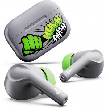 boAt Airdopes 161 Hulk Edition w/ 40 HRS Playback, ASAP Charge & IPX5 Rating Bluetooth  (Green Fury, True Wireless)