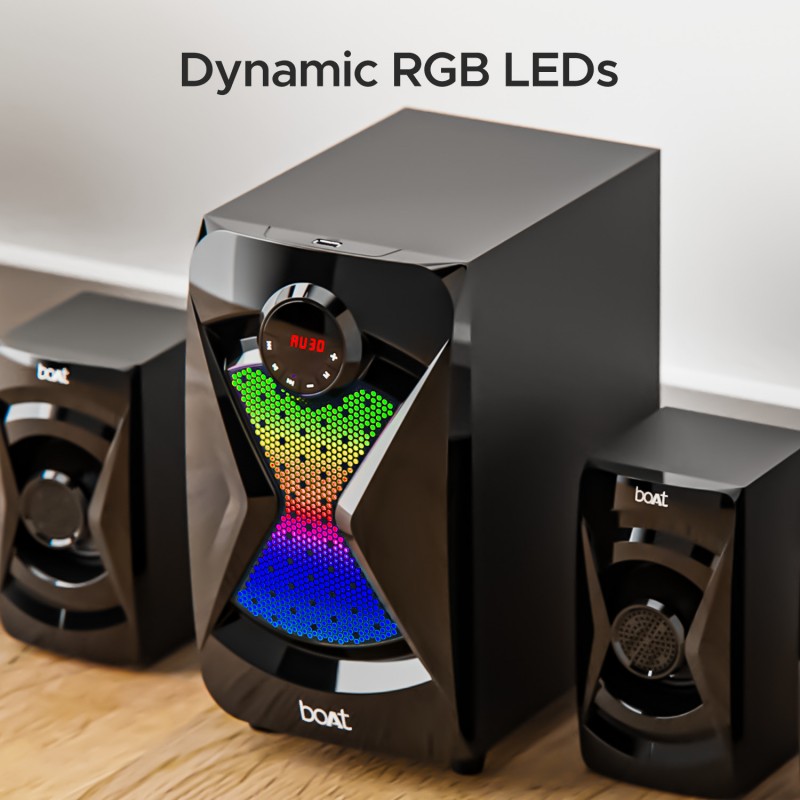 boAt 1500 Pro with Dynamic RGB LEDs, EQ Modes & Master Remote Control 80 W Bluetooth Home Theatre (Space Black, 4.1 Channel) boAt 1500 Pro with Dynamic RGB LEDs, EQ Modes & Master Remote Control 80 W Bluetooth Home Theatre (Space Black, 4.1 Channel)