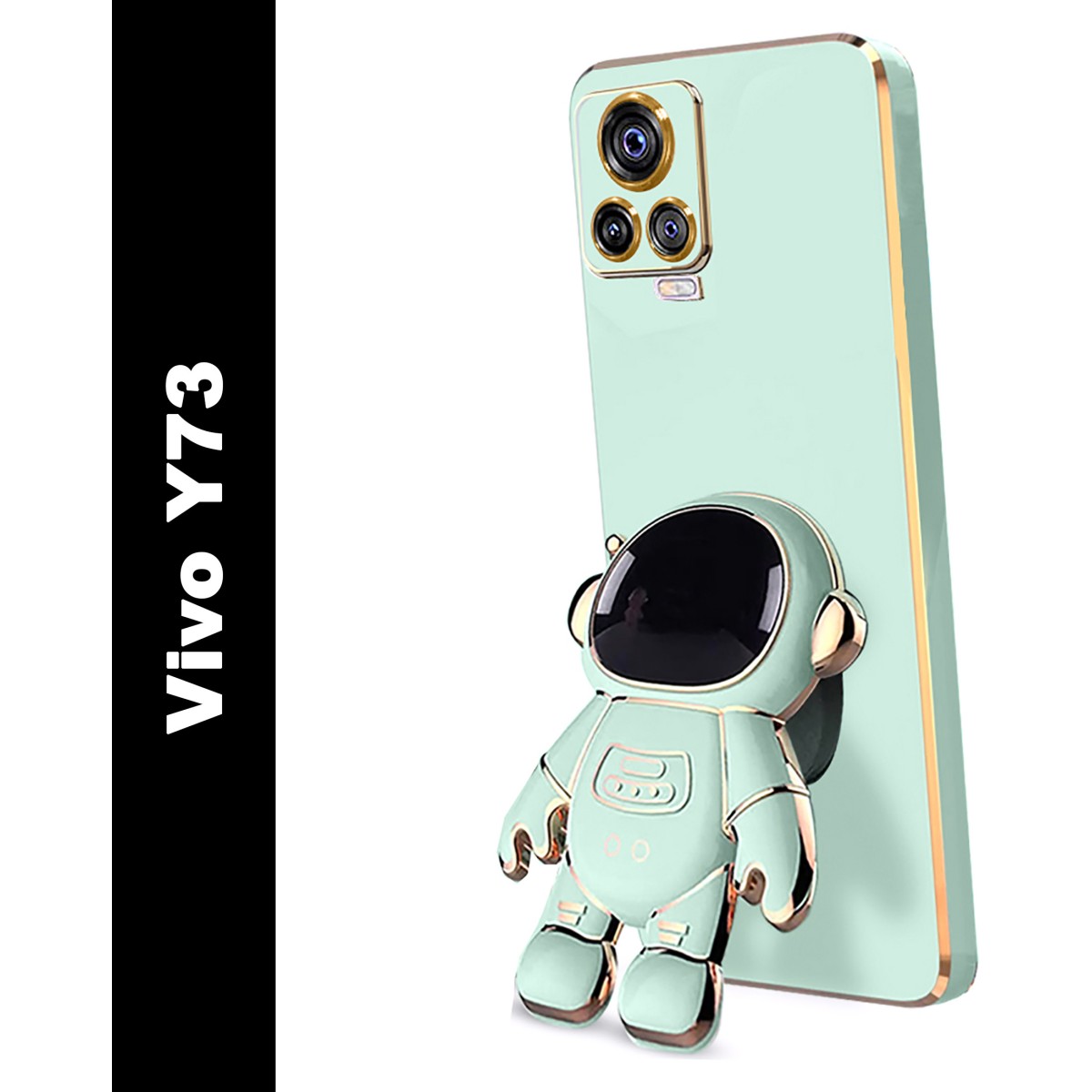 GLOBAL NOMAD Back Cover for vivo Y73 (Green, Shock Proof, Silicon, Pack of: 1)