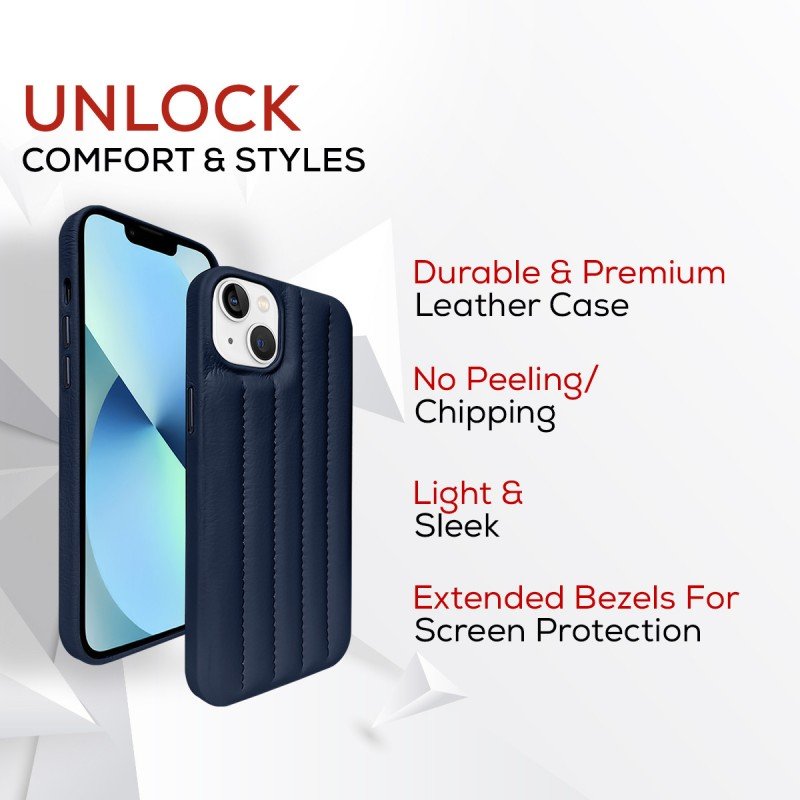 HRX Puffer Back Cover for Apple iPhone 13 (Blue, Puffer) HRX Puffer Back Cover for Apple iPhone 13 (Blue, Puffer)
