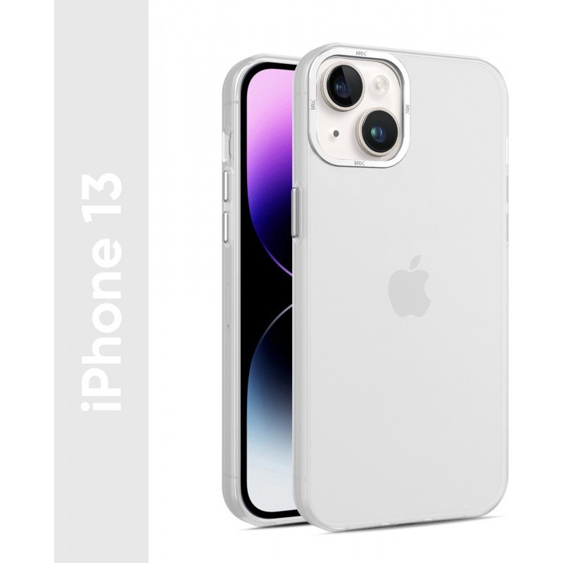 HRX Frosted Back Cover for Apple iPhone 13 (White, Matte Finish) HRX Frosted Back Cover for Apple iPhone 13 (White, Matte Finish)