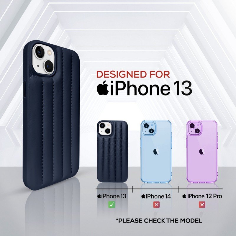 HRX Puffer Back Cover for Apple iPhone 13 (Blue, Puffer) HRX Puffer Back Cover for Apple iPhone 13 (Blue, Puffer)