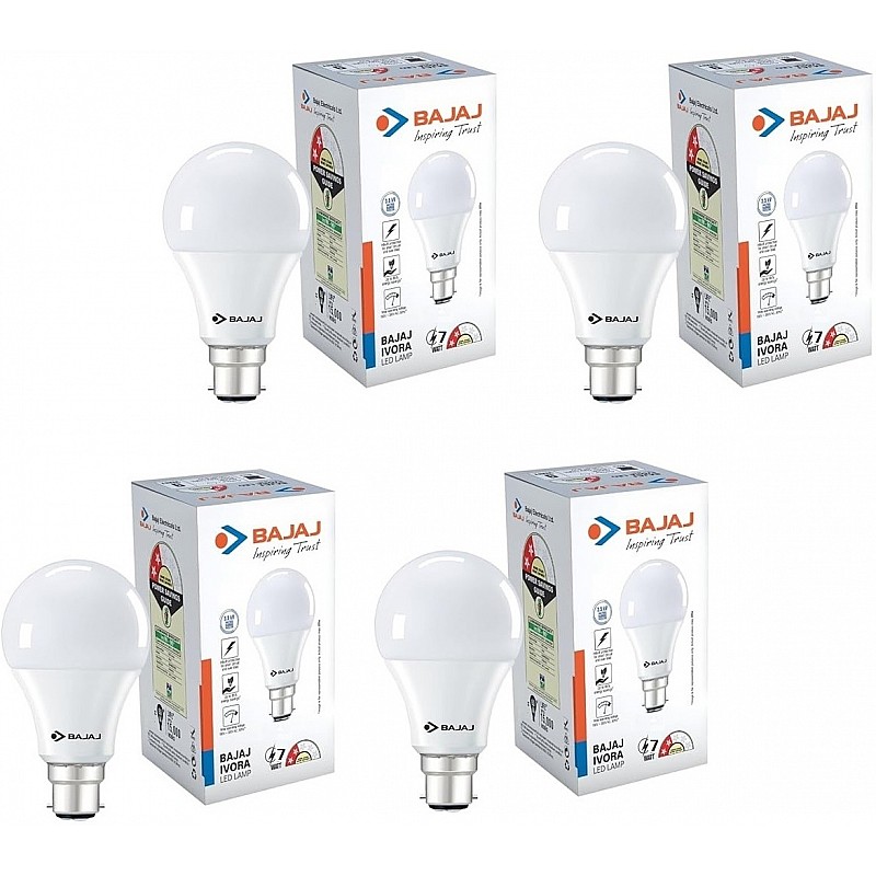 Bajaj LEDz 830028 B22d 7-Watt LED Bulb (Cool Day Light)- 