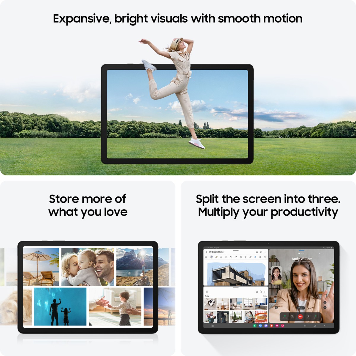 SAMSUNG Galaxy Tab A9 4 GB RAM 64 GB ROM 8.7 Inch with Wi-Fi Only Tablet (Graphite)