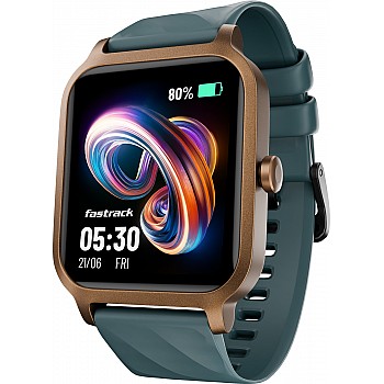 Fastrack Revoltt FS1|1.83 Display|BT Calling|Fastcharge|110+ Sports Mode|200+ WatchFaces Smartwatch  (Teal Strap, Free Size)