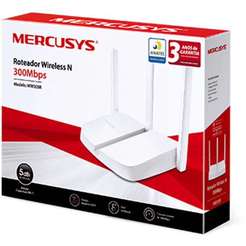 Mercusys MW305R Wireless Router 2.4 GHz 300 Mbps Wifi Speed Single Band External Antenna Ethernet (Cable Broadband) (White) Mercusys MW305R Wireless Router 2.4 GHz 300 Mbps Wifi Speed Single Band External Antenna Ethernet (Cable Broadband) (White)