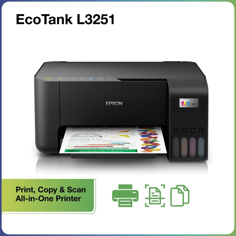 Epson L3251 Multi-function-WiFi-Color-Ink Tank Printer Epson L3251 Multi-function-WiFi-Color-Ink Tank Printer