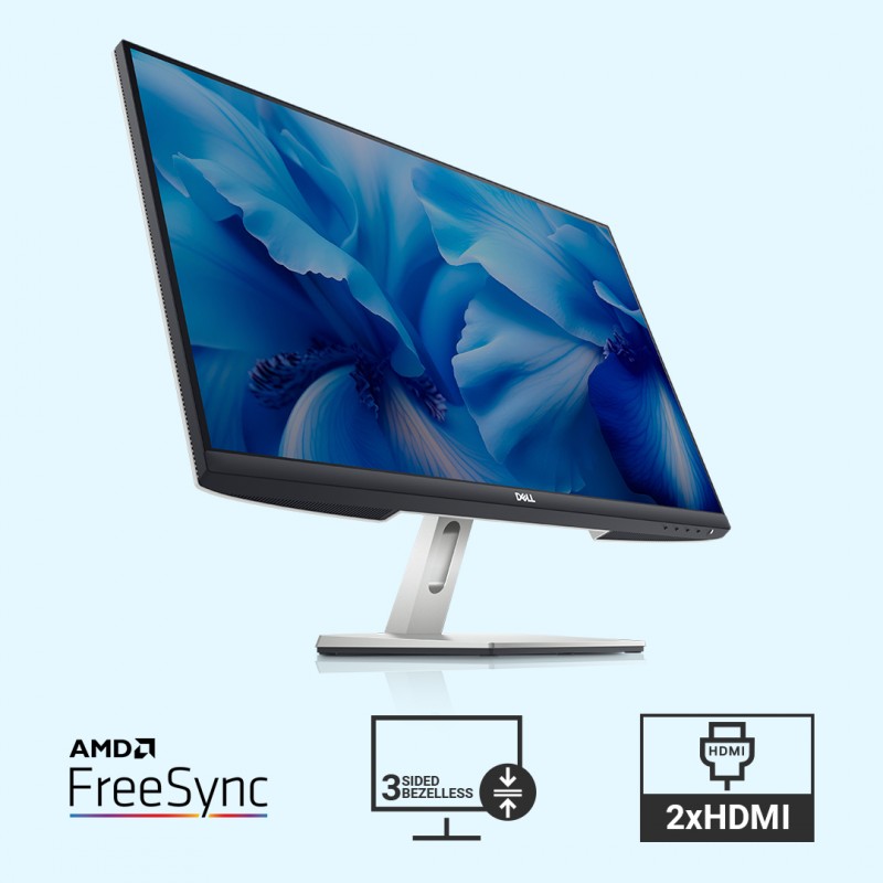 Dell 24 inch Monitor-S2421H in-Plane Switching (IPS), in built Speakers, Flicker-Free Screen with Comfort View