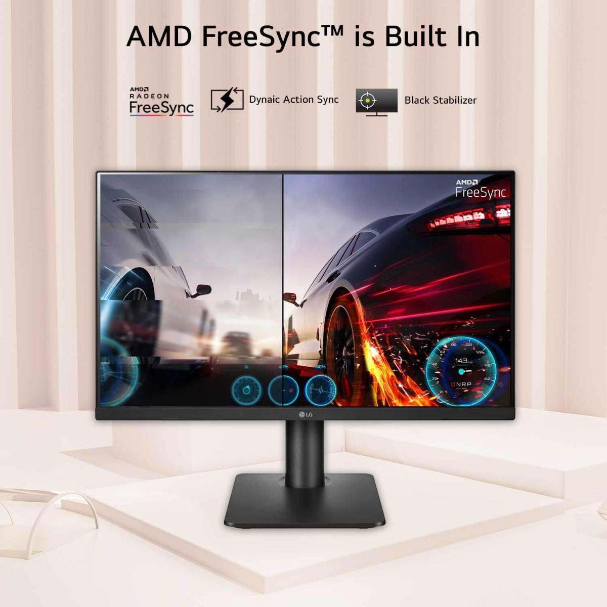 LG IPS Monitor 60.96 cm (24 inch) Full HD LED Backlit IPS Panel with Screen Split, 3-Side Virtually Borderless Design, Reader Mode, OnScreen Control, Height Adjustable Monitor (24MP450-BB.ATRJMSN/ 24MP450-BB.ATRLMSN)