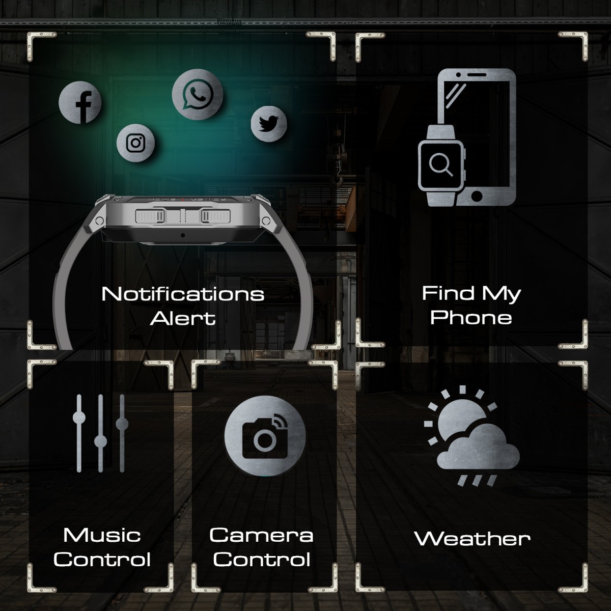 boAt Wave Force with 1.83 inch HD Display and Bluetooth Calling Smartwatch (Cool Grey Strap, Free Size)